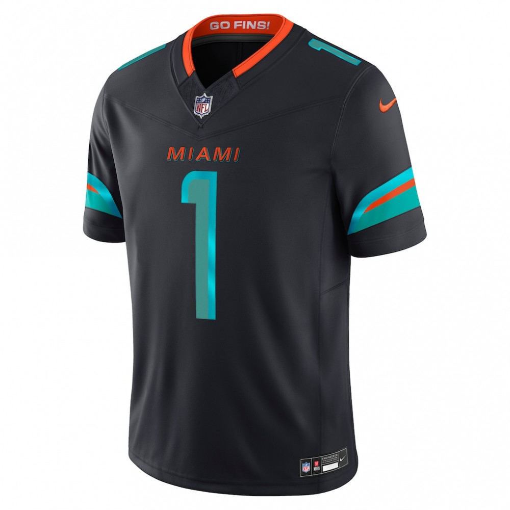 Tua Tagovailoa Miami Dolphins Nike 2025 Rivalries Collection Limited Jersey - Pitch Blue-GridironStore